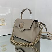 VERSACE | La Medusa Medium Beige Handbag - DBFI039 - 25 x 15 x 22 cm - 4