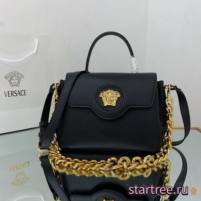 VERSACE | La Medusa Medium Black/Golden Handbag - DBFI039 - 25 x 15 x 22 cm - 1