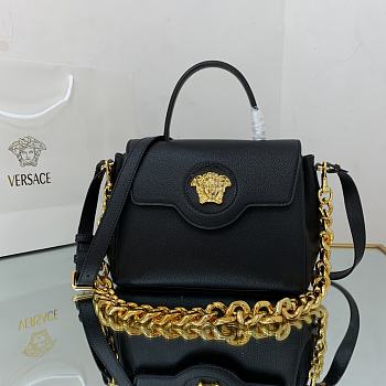 VERSACE | La Medusa Medium Black/Golden Handbag - DBFI039 - 25 x 15 x 22 cm