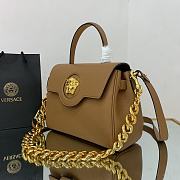 VERSACE | La Medusa Medium Brown Handbag - DBFI039 - 25 x 15 x 22 cm - 5