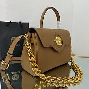 VERSACE | La Medusa Medium Brown Handbag - DBFI039 - 25 x 15 x 22 cm - 4