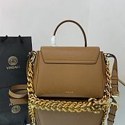 VERSACE | La Medusa Medium Brown Handbag - DBFI039 - 25 x 15 x 22 cm - 3