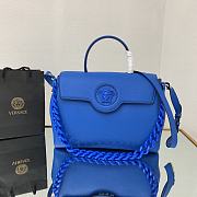 VERSACE | La Medusa Large Blue Handbag - DBFI038 - 35 x 14 x 25 cm - 1