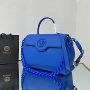 VERSACE | La Medusa Large Blue Handbag - DBFI038 - 35 x 14 x 25 cm - 4