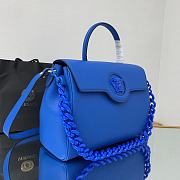 VERSACE | La Medusa Large Blue Handbag - DBFI038 - 35 x 14 x 25 cm - 3