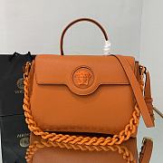 VERSACE | La Medusa Large Orange Handbag - DBFI038 - 35 x 14 x 25 cm - 1