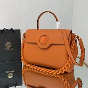VERSACE | La Medusa Large Orange Handbag - DBFI038 - 35 x 14 x 25 cm - 2