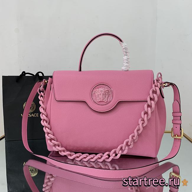 VERSACE | La Medusa Large Pink Handbag - DBFI038 - 35 x 14 x 25 cm - 1