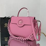 VERSACE | La Medusa Large Pink Handbag - DBFI038 - 35 x 14 x 25 cm - 4