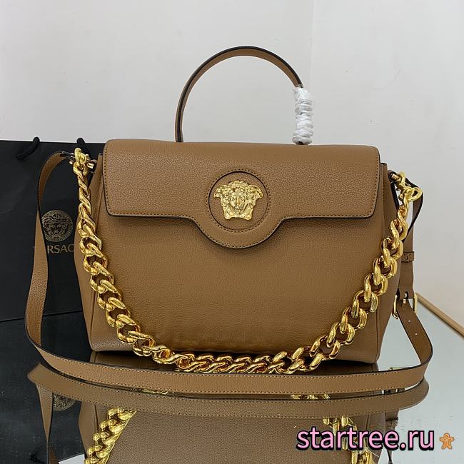 VERSACE | La Medusa Large Brown Handbag - DBFI038 - 35 x 14 x 25 cm - 1