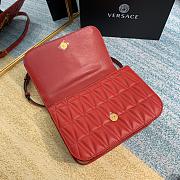 VERSACE | Red Virtus Quilted Shoulder Bag - DBFG985 - 24 x 9 x 16.5 cm - 2