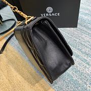 VERSACE | Black Virtus Quilted Shoulder Bag - DBFG985 - 24 x 9 x 16.5 cm - 3