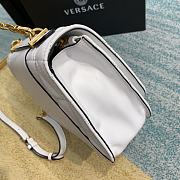 VERSACE | White Virtus Quilted Shoulder Bag - DBFG985 - 24 x 9 x 16.5 cm - 6