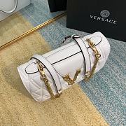 VERSACE | White Virtus Quilted Shoulder Bag - DBFG985 - 24 x 9 x 16.5 cm - 2