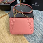 VERSACE | Pink Virtus Quilted Shoulder Bag - DBFG985 - 24 x 9 x 16.5 cm - 5