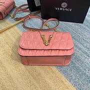 VERSACE | Pink Virtus Quilted Shoulder Bag - DBFG985 - 24 x 9 x 16.5 cm - 2
