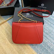 VERSACE | Red Virtus Shoulder Bag - DBFG985 - 24 x 9 x 16.5 cm - 2