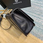 VERSACE | Black Virtus Shoulder Bag - DBFG985 - 24 x 9 x 16.5 cm - 2