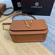 VERSACE | Caramel Virtus Shoulder Bag - DBFG985 - 24 x 9 x 16.5 cm - 3