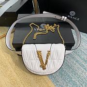 VERSACE | White Virtus Quilted Belt Bag - DV3G984 - 18 x 4 x 14 cm - 1