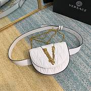VERSACE | White Virtus Quilted Belt Bag - DV3G984 - 18 x 4 x 14 cm - 3
