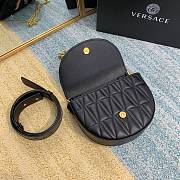 VERSACE | Black Virtus Quilted Belt Bag - DV3G984 - 18 x 4 x 14 cm - 5
