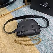 VERSACE | Black Virtus Quilted Belt Bag - DV3G984 - 18 x 4 x 14 cm - 4
