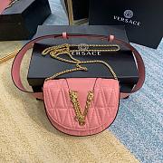 VERSACE | Pink Virtus Quilted Belt Bag - DV3G984 - 18 x 4 x 14 cm - 1