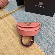 VERSACE | Pink Virtus Quilted Belt Bag - DV3G984 - 18 x 4 x 14 cm - 5