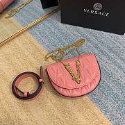 VERSACE | Pink Virtus Quilted Belt Bag - DV3G984 - 18 x 4 x 14 cm - 4