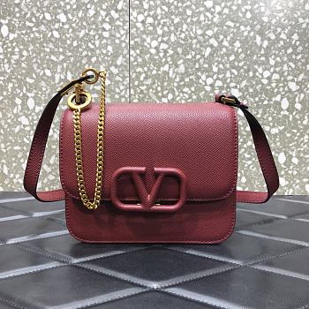 Valentino | Small Red Vsling Grainy Calfskin - VW2B0F - 18 x 18 x 9cm