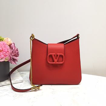 Valentino | Red Garavani VSLING Hobo Bag in Grain - 24 x 6 x 21cm