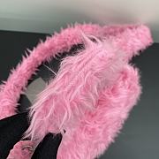 BALENCIAGA | Pink Fluffy Hourglass Top Handle Bag - 28cm - 5