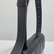 BALENCIAGA | Black Hourglass MultiBelt Shoulder Bag - 23 x 13.5 x 8.5cm - 6