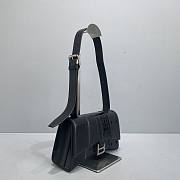 BALENCIAGA | Black Hourglass MultiBelt Shoulder Bag - 23 x 13.5 x 8.5cm - 4