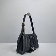 BALENCIAGA | Black Hourglass MultiBelt Shoulder Bag - 27 x 10 x 18cm - 5