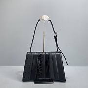BALENCIAGA | Black Hourglass MultiBelt Shoulder Bag - 27 x 10 x 18cm - 4