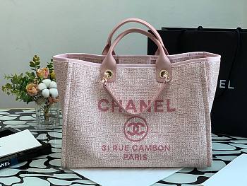 CHANEL | Large Pink Shopping Bag - 38cm