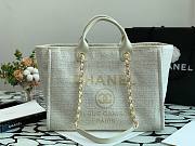 CHANEL | White Pink Shopping Bag - 38cm - 1