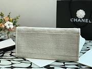 CHANEL | White Pink Shopping Bag - 38cm - 5