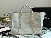 CHANEL | White Pink Shopping Bag - 38cm - 4