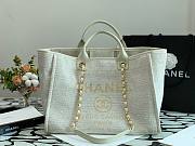 CHANEL | White Pink Shopping Bag - 38cm - 3