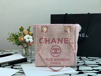 CHANEL | Deauville Pink Tote Bag - 28 cm