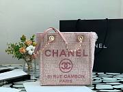 CHANEL | Deauville Pink Tote Bag - 28 cm - 3