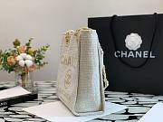 CHANEL | Deauville White Tote Bag - 28 cm - 6