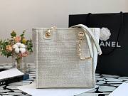 CHANEL | Deauville White Tote Bag - 28 cm - 3