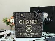 CHANEL | Deauville Black Tote Bag - 28 cm - 1