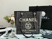 CHANEL | Deauville Black Tote Bag - 28 cm - 4