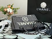 CHANEL | Deauville Black Tote Bag - 28 cm - 3