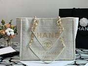 CHANEL | Deauville White Tote Bag - 34 cm - 3